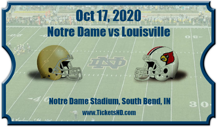 Notre Dame Fighting Irish vs Louisville Cardinals Football Tickets | 11/21/20 | ND vs Louisville